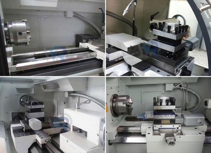 Ck6150-1000 máquina de torsión CNC de cama plana 4 estación torreta 1