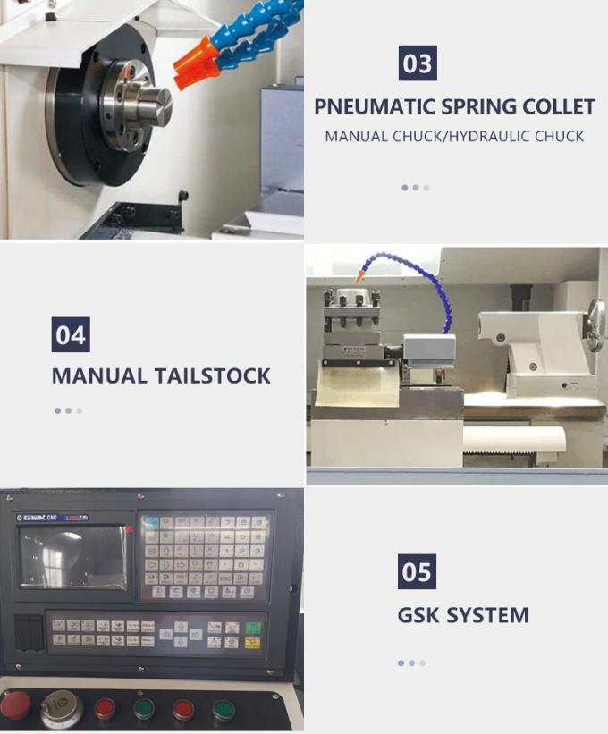 CK0640 Máquina de corte de torno CNC vertical Automática de cama plana horizontal 2