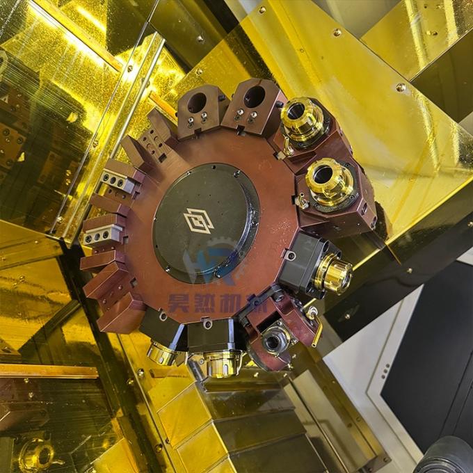 Espinilla doble cama inclinada Autom&aacute;tico Torno CNC TCK56Y Con Sub Espinilla Drive Torno de Torno CNC 5