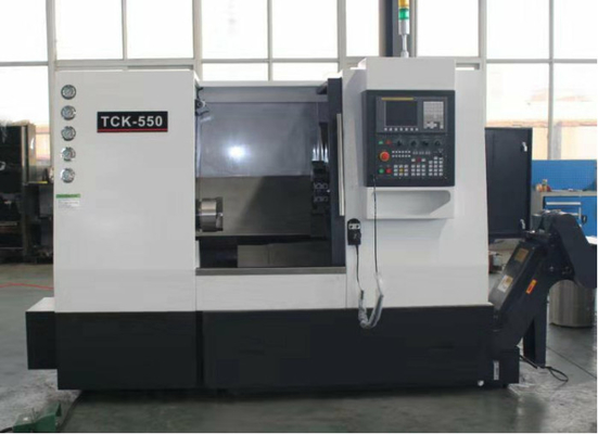 TCK550 Dormitorio inclinado Máquina de torneado de torno CNC de metal 550 mm de diámetro