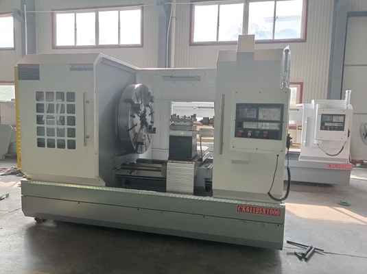 Pieza de metal de acero inoxidable de la máquina del torno del CNC CKNC61125 que hace la máquina