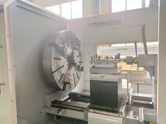 Pieza de metal de acero inoxidable de la máquina del torno del CNC CKNC61125 que hace la máquina