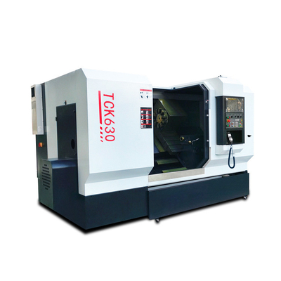 45 grados CNC máquina de torno de metal Tck630 centro de giro de la cama inclinada