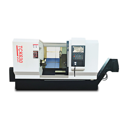 45 grados CNC máquina de torno de metal Tck630 centro de giro de la cama inclinada