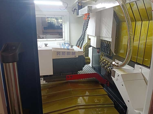 Máquina de torno CNC automática de precisión con sistema de control Fanuc SYNTECs Sm205