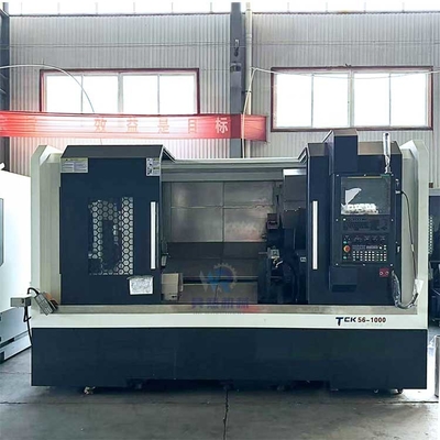 Tck56-1000 horizontal Cnc Lathe de alta precisión con lecho inclinado